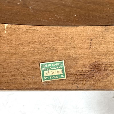 Lot 694 - A Robin Nance circular walnut occasional table.