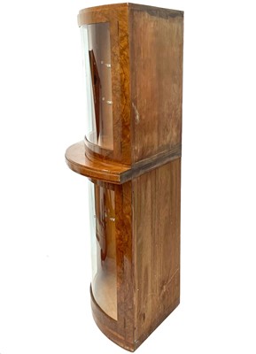 Lot 732 - An Art Deco walnut cocktail cabinet by G & F Gold Feather products.