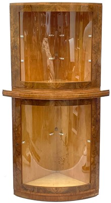 Lot 732 - An Art Deco walnut cocktail cabinet by G & F Gold Feather products.