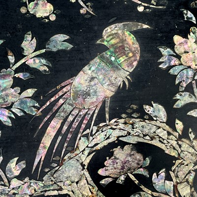 Lot 271 - A Japanese black lacquered writing slope, circa 1900.