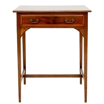 Lot 606 - A 19th century mahogany side table.