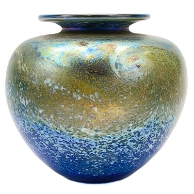 Lot 421 - Norman Stuart Clarke glass vase.