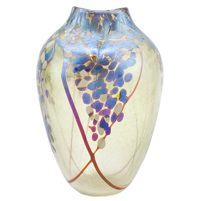 Lot 443 - Norman Stuart Clarke glass vase.