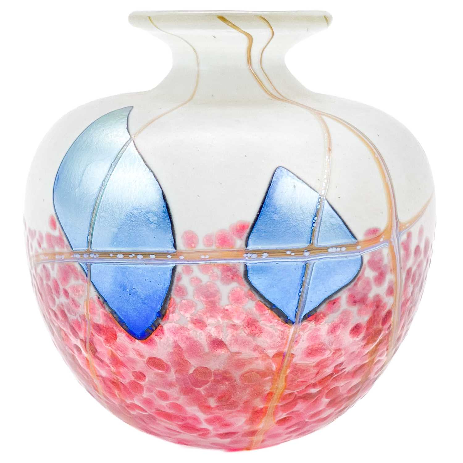 Lot 570 - Norman Stuart Clarke glass vase.