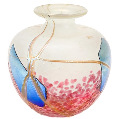 Lot 570 - Norman Stuart Clarke glass vase.