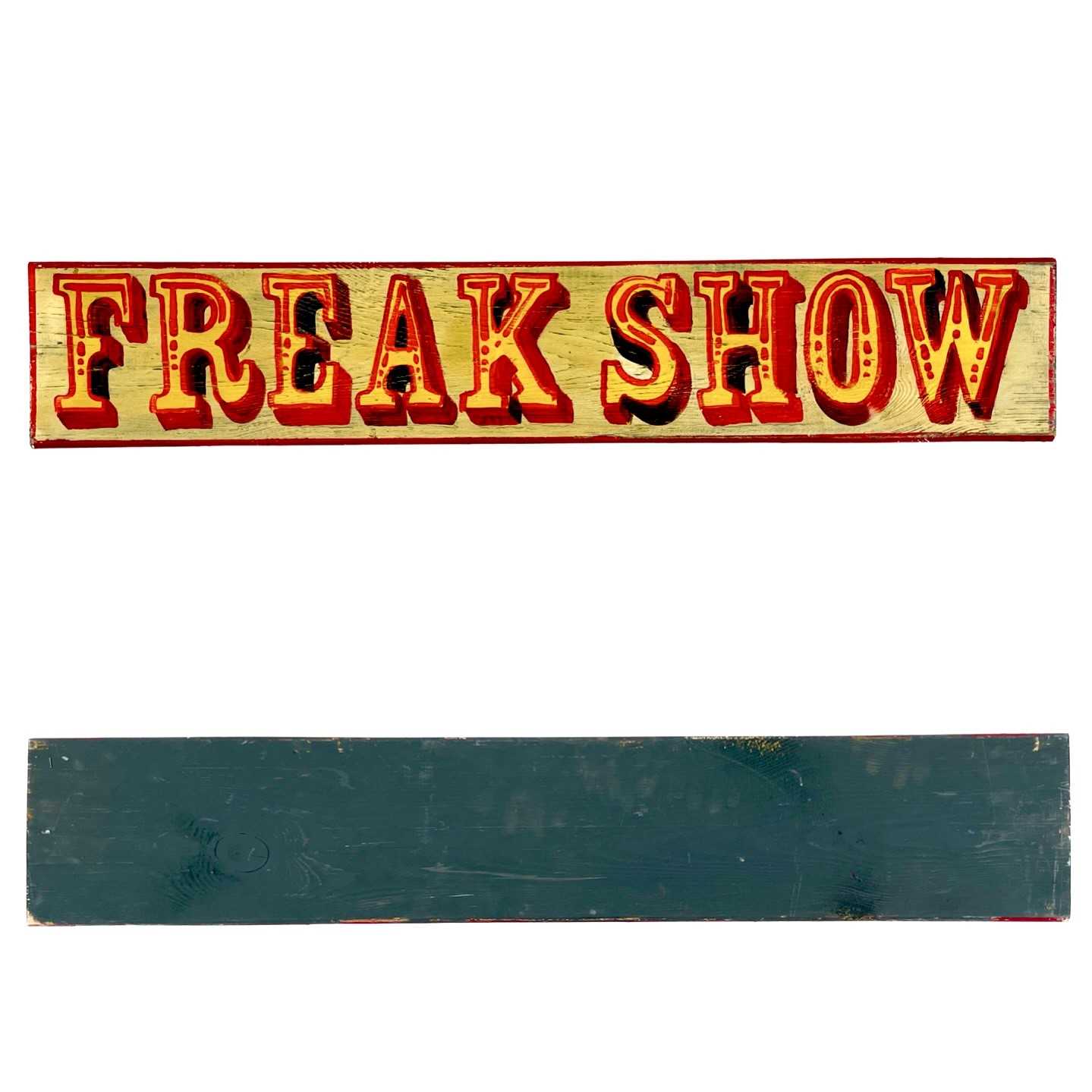 Lot 178 - A hand-painted freak show sign.