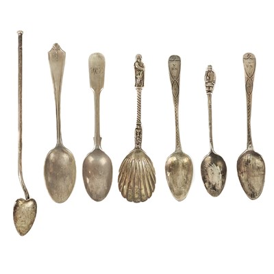 Lot 70 - A Victorian silver cast spoon by Henry John Lias & James Wakely.