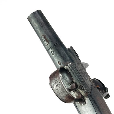 Lot 286 - A flintlock pocket pistol.