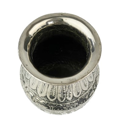 Lot 289 - A Chinese silver vase.