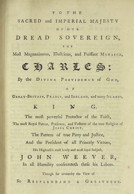 Lot 13 - WEEVER, John, 1767.