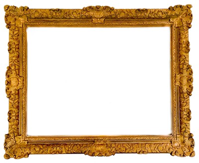 Lot 135 - A large gesso gilt picture frame.