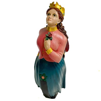 Lot 10 - A painted and carved ship's figurehead by Charles Moore.