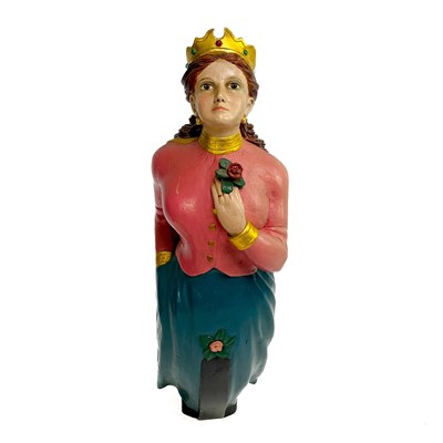 Lot 10 - A painted and carved ship's figurehead by Charles Moore.