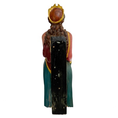 Lot 10 - A painted and carved ship's figurehead by Charles Moore.