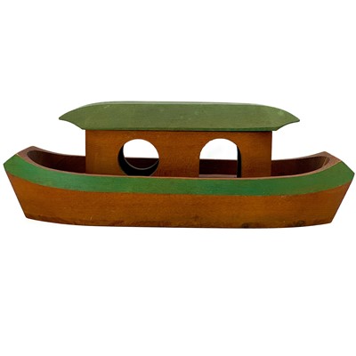 Lot 185 - Noah's Ark with various African wood carved animals.