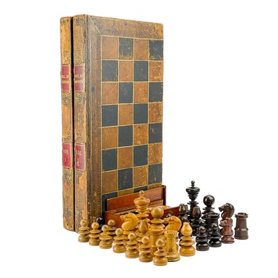 Lot 258 - A St George style chess set.