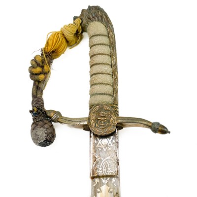 Lot 275 - A Royal Navy dirk and scabbard.