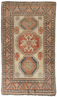 Lot 207 - An Afghan 'Kazak design' rug, mid-late 20th century.