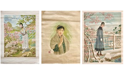 Lot 36 - (Yuefenpai) Early 20th century Chinese posters.