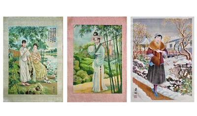 Lot 37 - (Yuefenpai) Early 20th century Chinese posters.