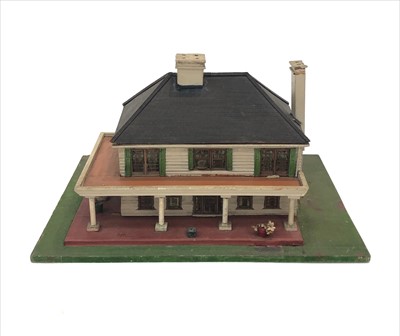 Lot 457 - A model of a plantation colonial style house,...