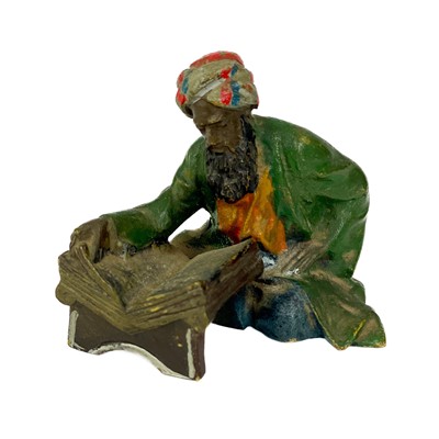 Lot 151 - An Austrian cold painted bronze figure of an Arab.