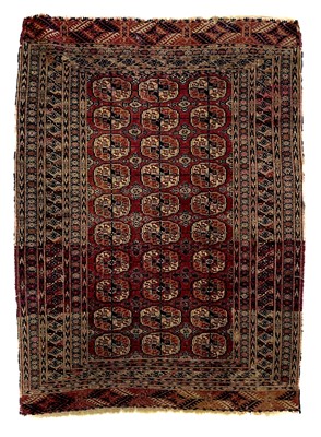 Lot 18 - A Tekke Turkoman rug, late 19th century.