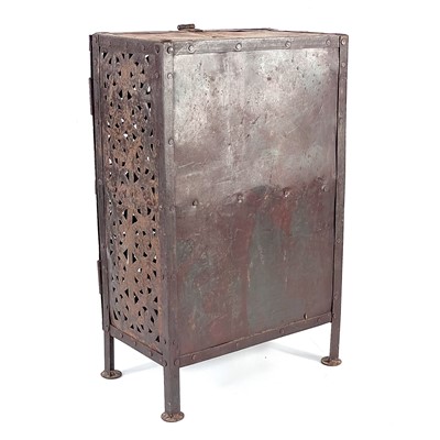 Lot 136 - An Islamic pierced iron cabinet.