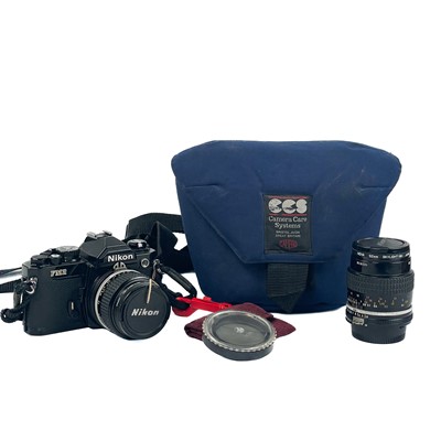 Lot 218 - A Nikon FM2 SLR camera black.