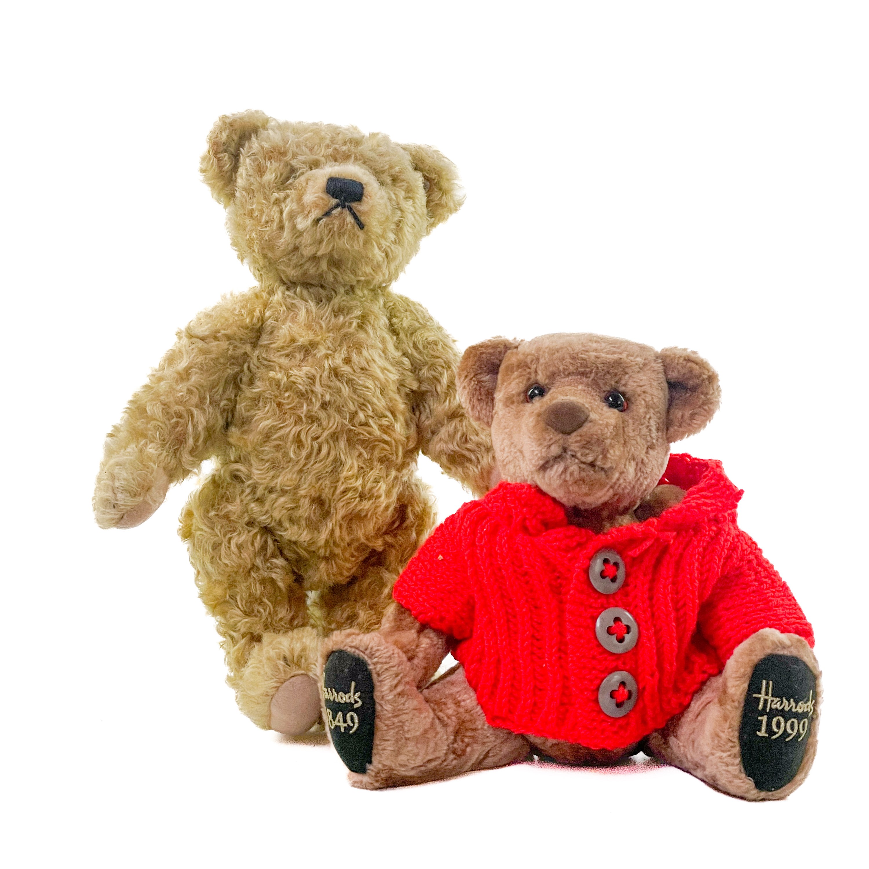 Lot 738 - Steiff Growler Teddy Bear & a Harrods 1999