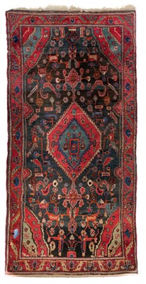 Lot 27 - A Hamadan Rug, North West Persia, circa 1920.