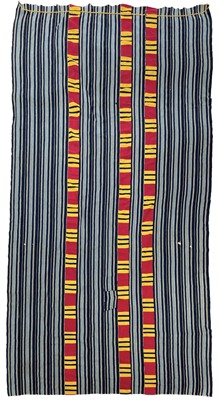 Lot 181 - A Ewe Mans cotton cloth, Ghana, mid 20th century.