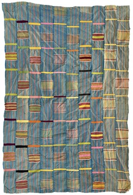 Lot 179 - A Ewe Womens woven cloth, Ghana, mid 20th century.