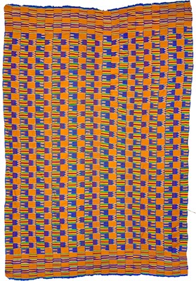 Lot 175 - An Ashanti Mans cloth, Ghana, mid 20th century.