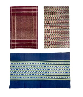 Lot 170 - Three handwoven cotton Ikats.