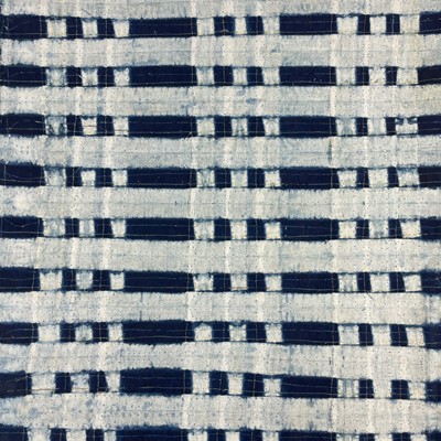 Lot 169 - A Nigerian blue and white cotton adire cloth.