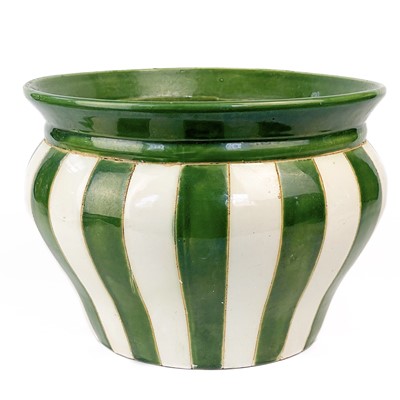 Lot 155 - A Mediterranean earthenware jardiniere, early 20th century.