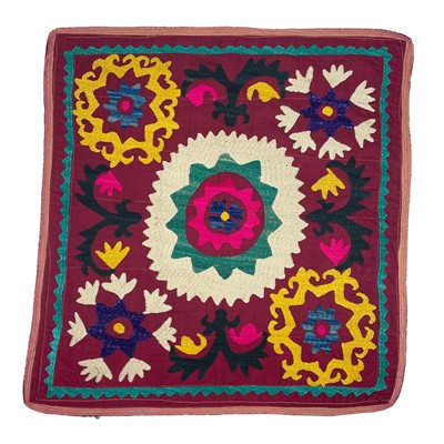 Lot 39 - An Uzbek embroidered panel, early 20th century.