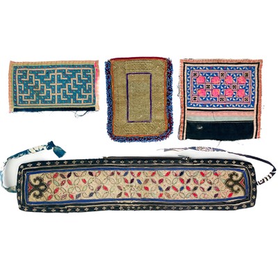 Lot 36 - An Islamic metal thread and beaded purse, circa 1900.