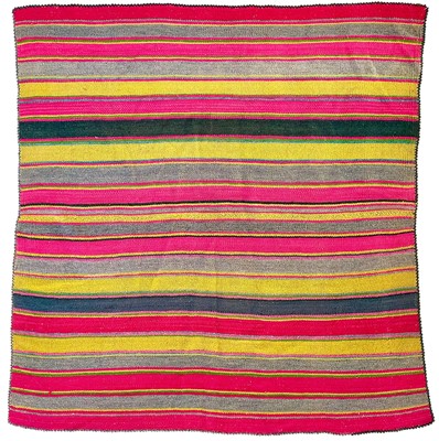 Lot 167 - A Bolivian woven blanket, Lapaz, early 20th century.