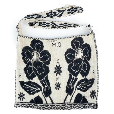 Lot 50 - A Mexican wool shoulder bag, second half of 20th century.