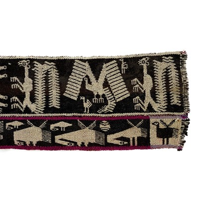 Lot 58 - A Bolivian woven sash belt, South America, early-mid 20th century