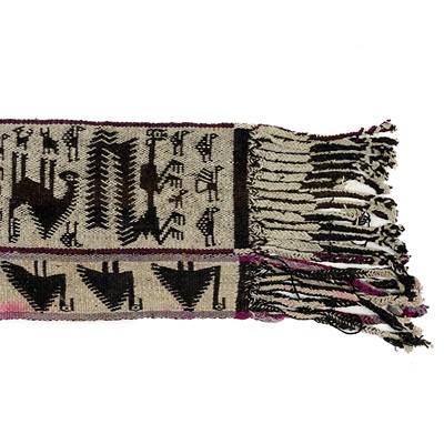 Lot 58 - A Bolivian woven sash belt, South America, early-mid 20th century