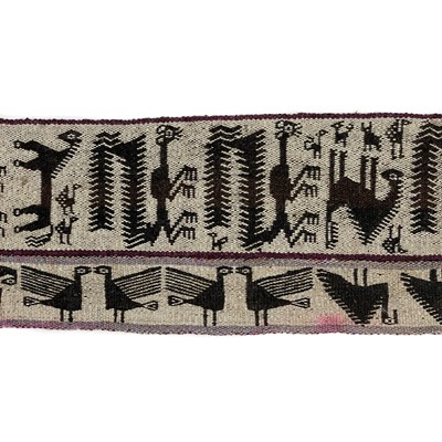 Lot 58 - A Bolivian woven sash belt, South America, early-mid 20th century