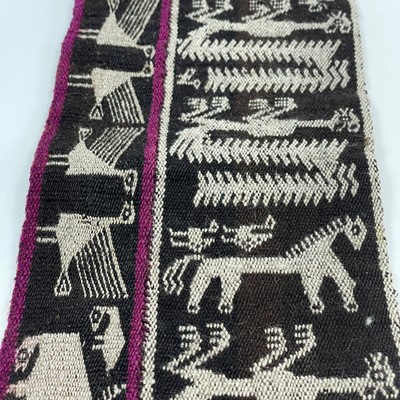 Lot 58 - A Bolivian woven sash belt, South America, early-mid 20th century