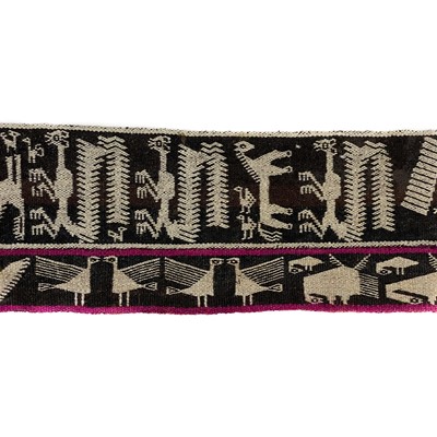 Lot 58 - A Bolivian woven sash belt, South America, early-mid 20th century