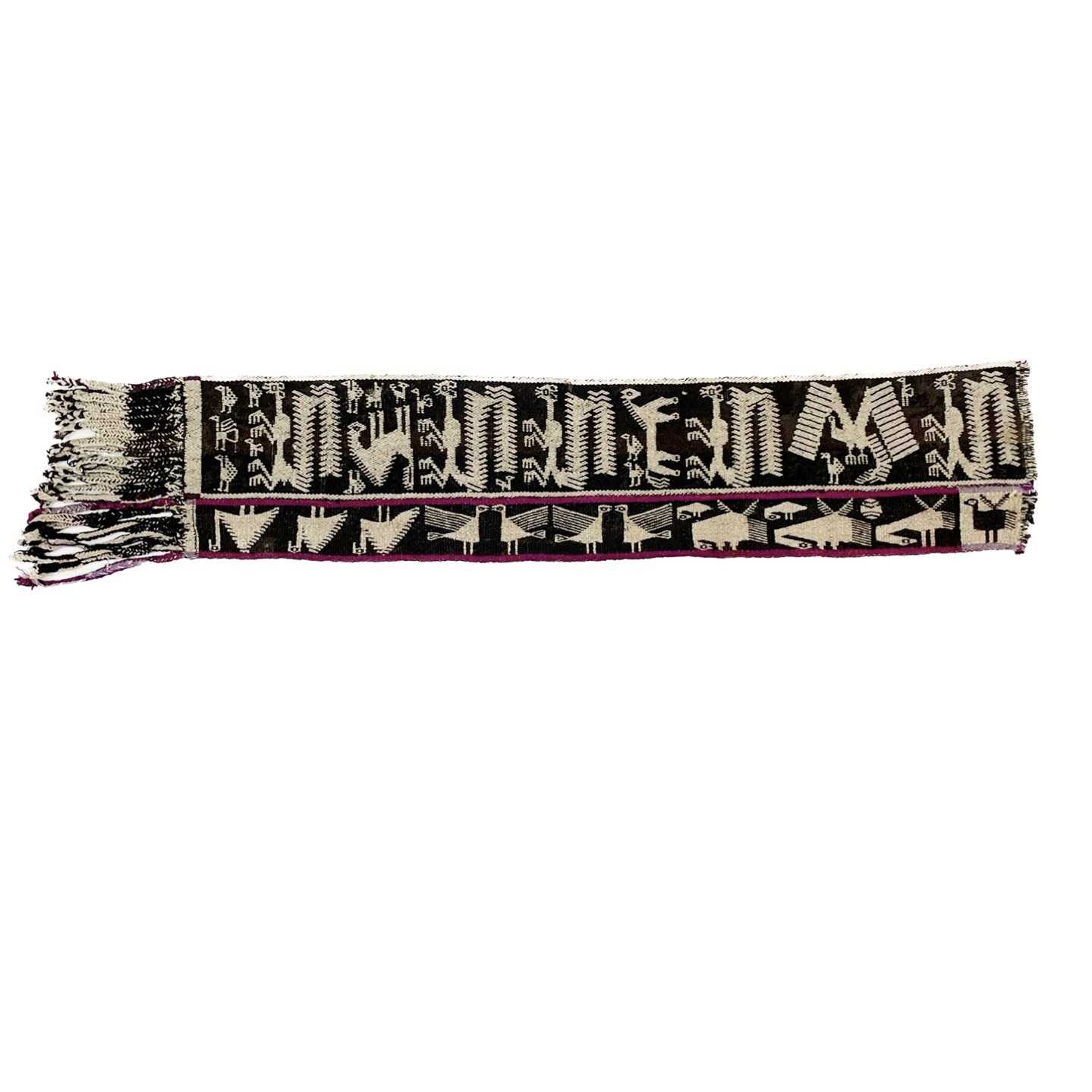 Lot 58 - A Bolivian woven sash belt, South America, early-mid 20th century