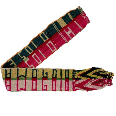 Lot 60 - Two Bolivian woven sash belts, early-mid 20th century.