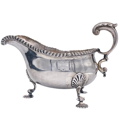 Lot 1 - A Victorian silver gravy boat by Charles Stuart Harris.