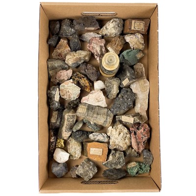 Lot 208 - A collection of minerals.